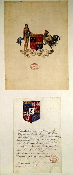Coats of Arms of Honore de Balzac by French School